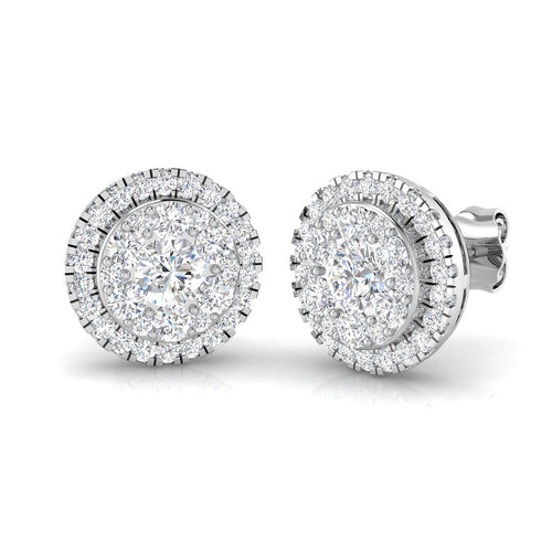 BJE0130 — Earrings - 9k White Gold