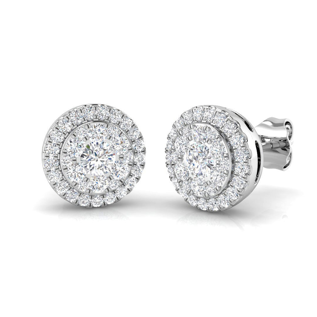 BJE0132 — Earrings - 9k White Gold