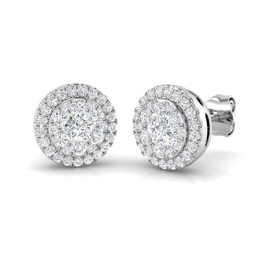BJE0132 — Earrings - 9k White Gold