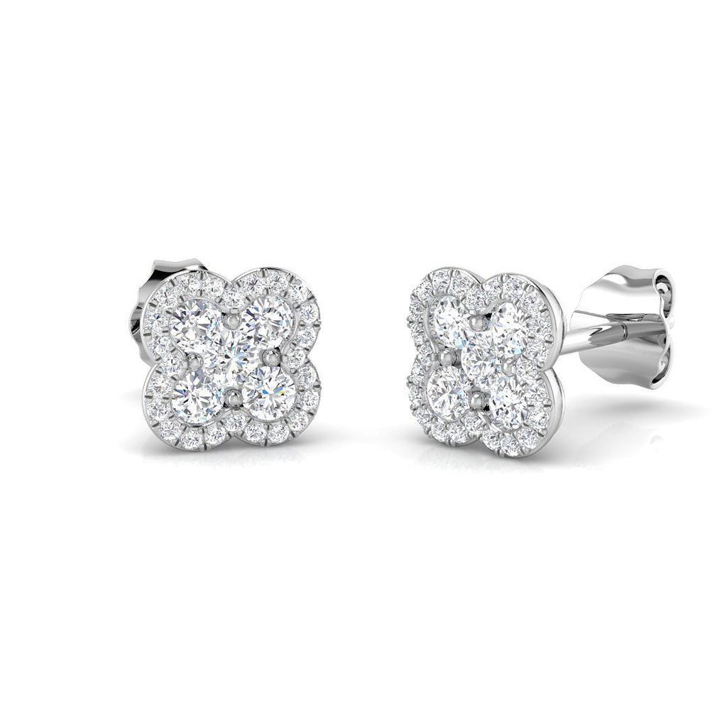 BJE0133 — Earrings - 9k White Gold