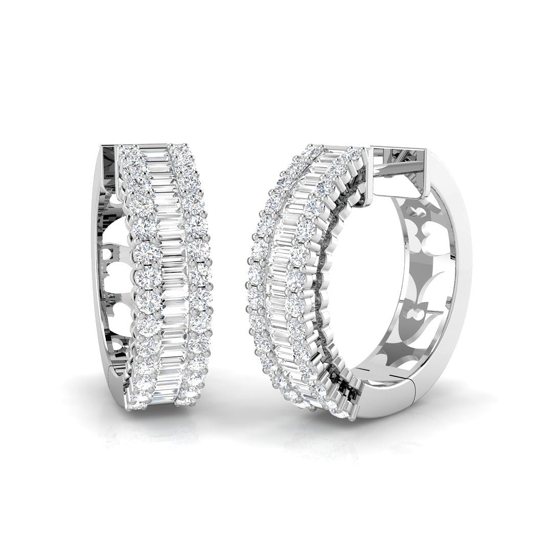 BJE0137 — Earrings - 9k White Gold