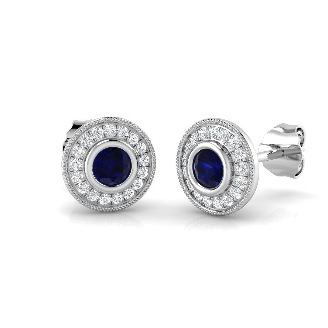 BJE0143 — Earrings - 9k White Gold
