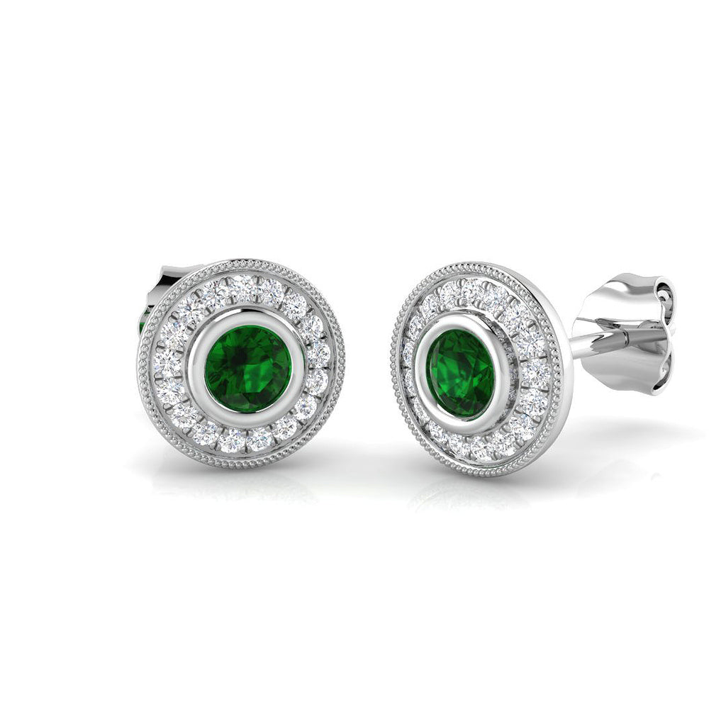 BJE0143 — Earrings - 9k White Gold