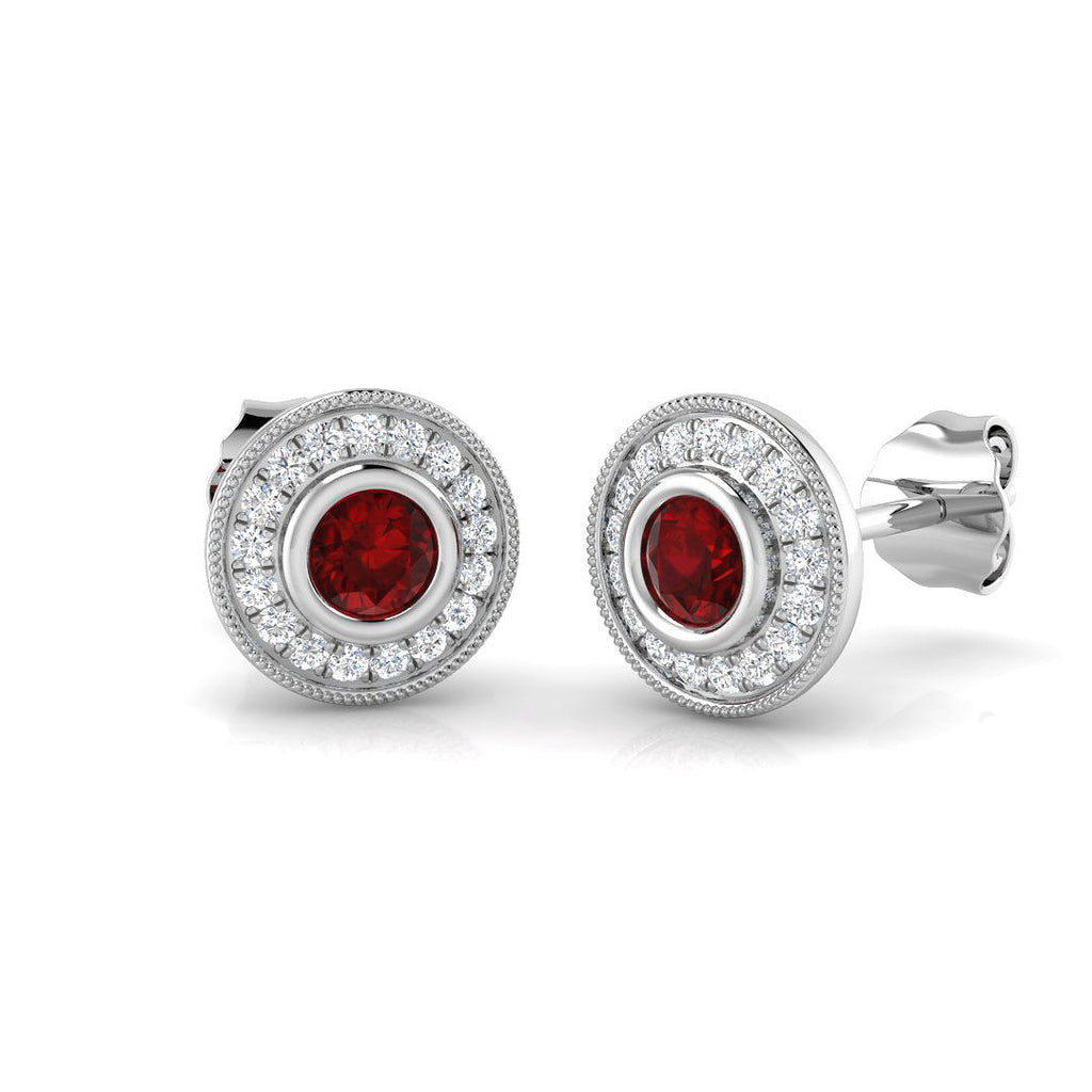 BJE0143 — Earrings - 9k White Gold
