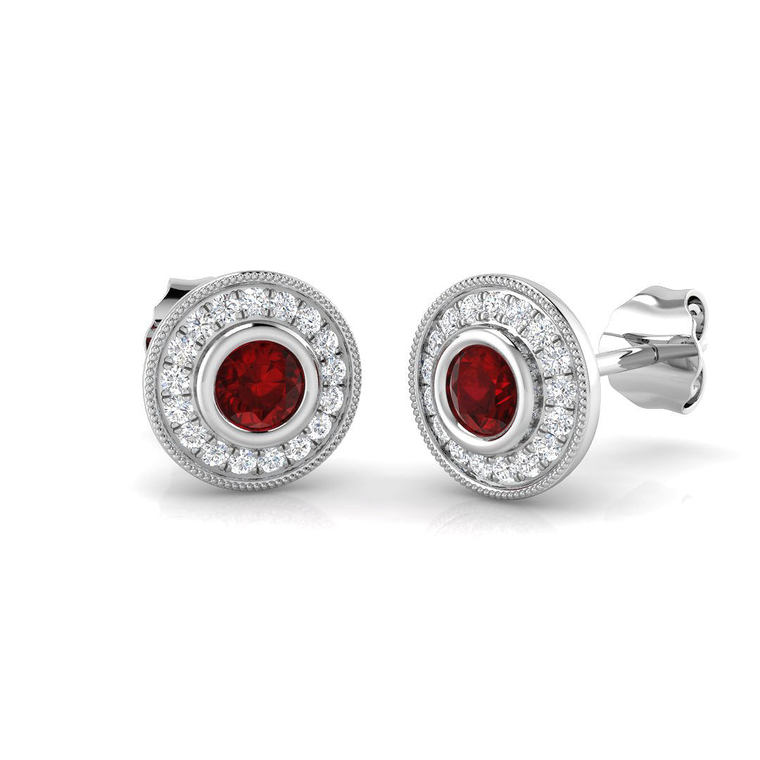BJE0143 — Earrings - 9k White Gold