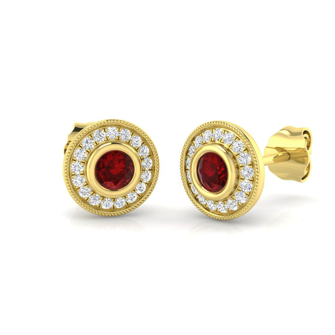BJE0143 — Earrings - 18k Yellow Gold