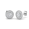 BJE0143 — Earrings - 9k White Gold