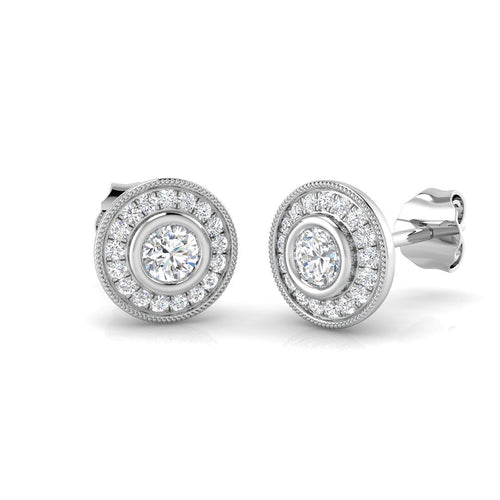 BJE0143 — Earrings - 9k White Gold