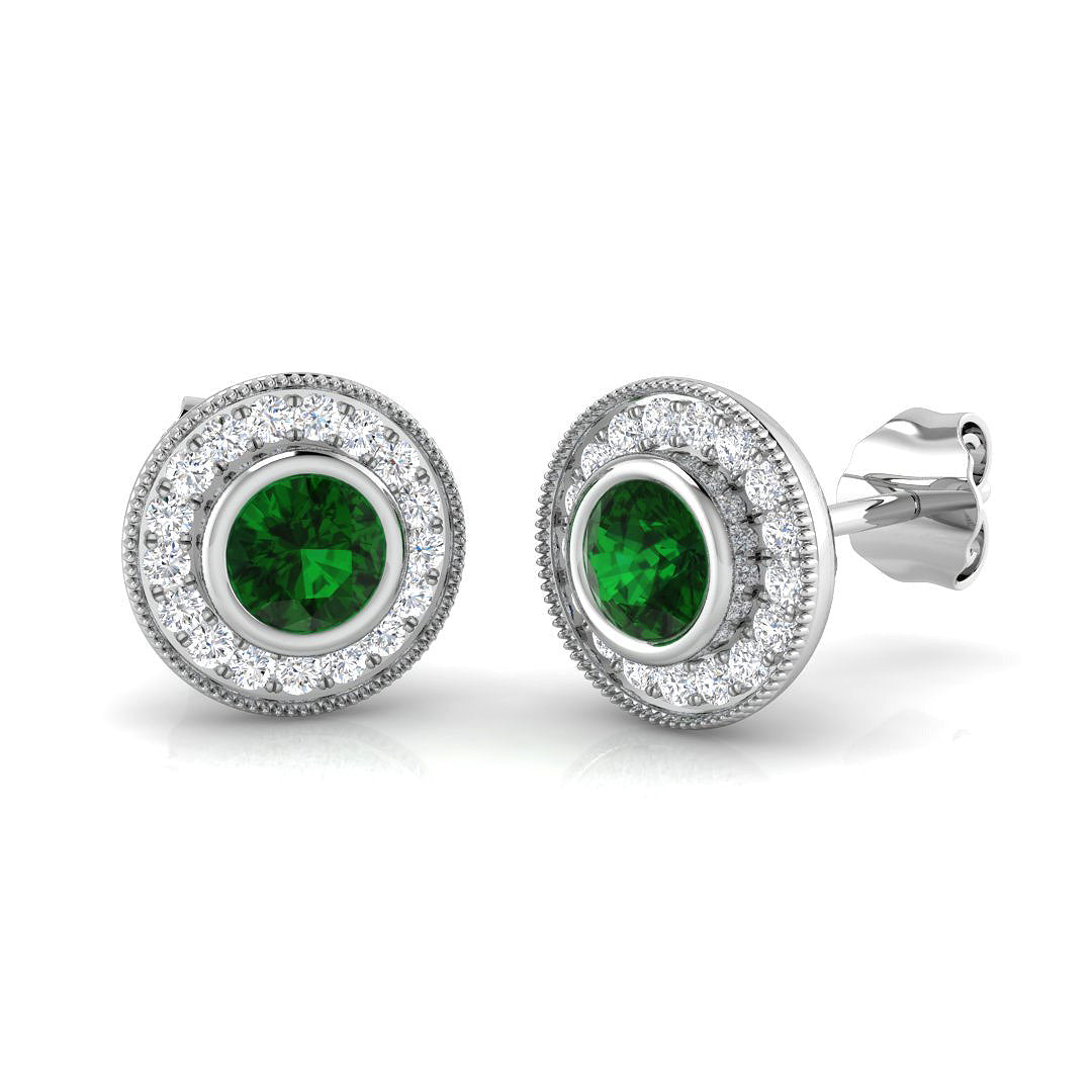 BJE0144 — Earrings - 9k White Gold