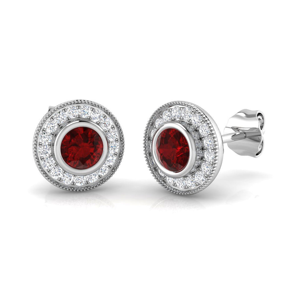 BJE0144 — Earrings - 9k White Gold