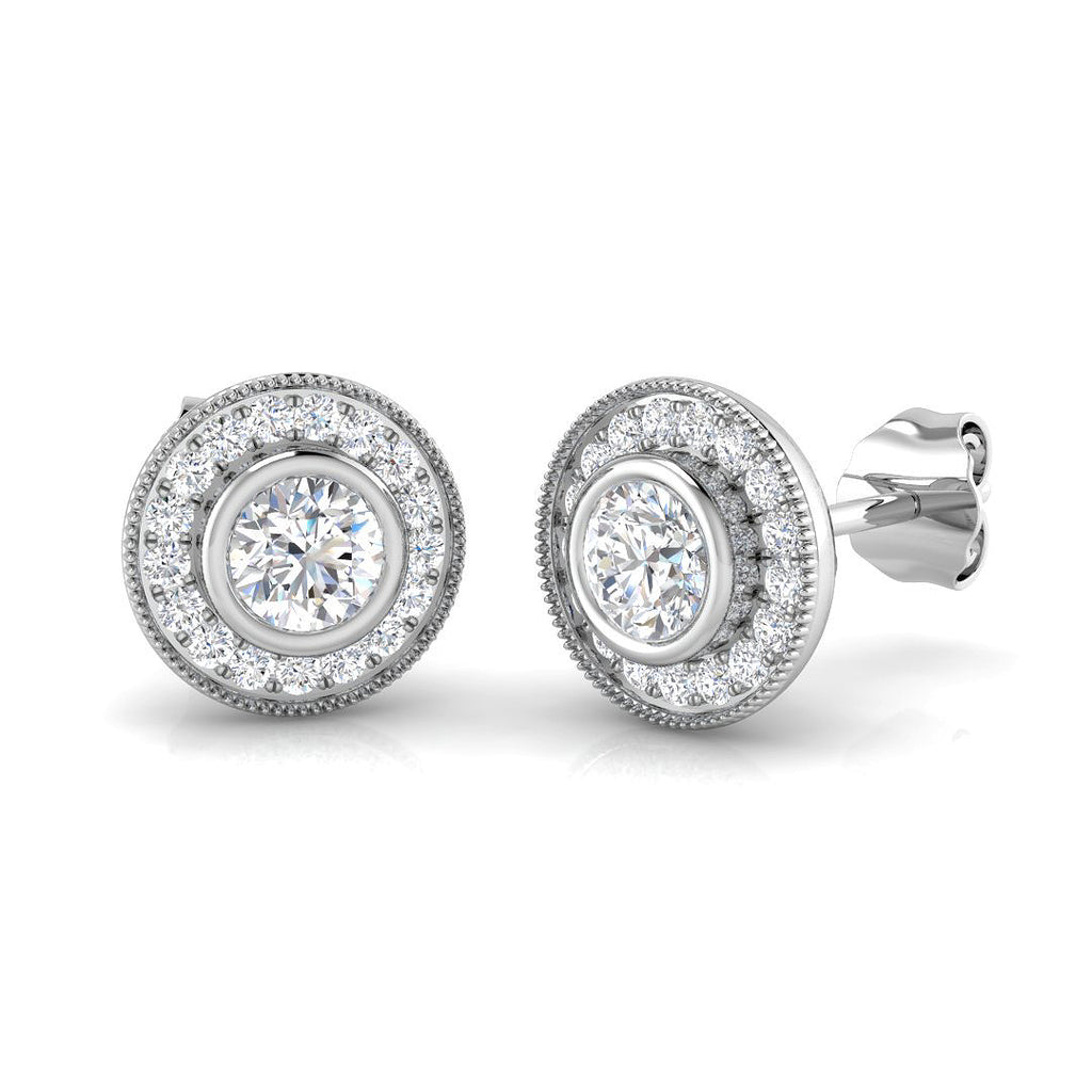 BJE0144 — Earrings - 9k White Gold