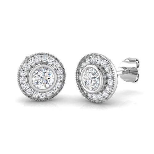 BJE0144 — Earrings - 9k White Gold