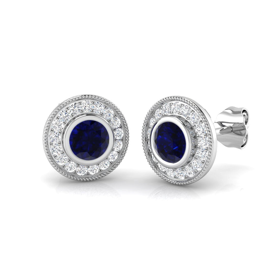 BJE0145 — Earrings - 9k White Gold