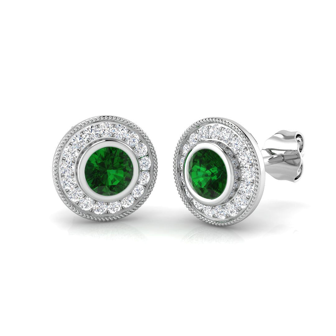 BJE0145 — Earrings - 9k White Gold