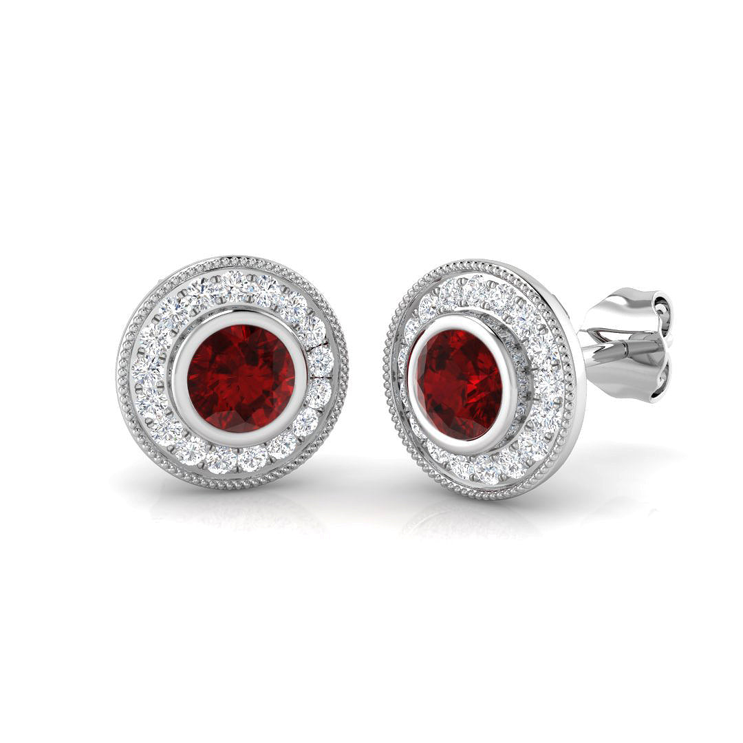 BJE0145 — Earrings - 9k White Gold