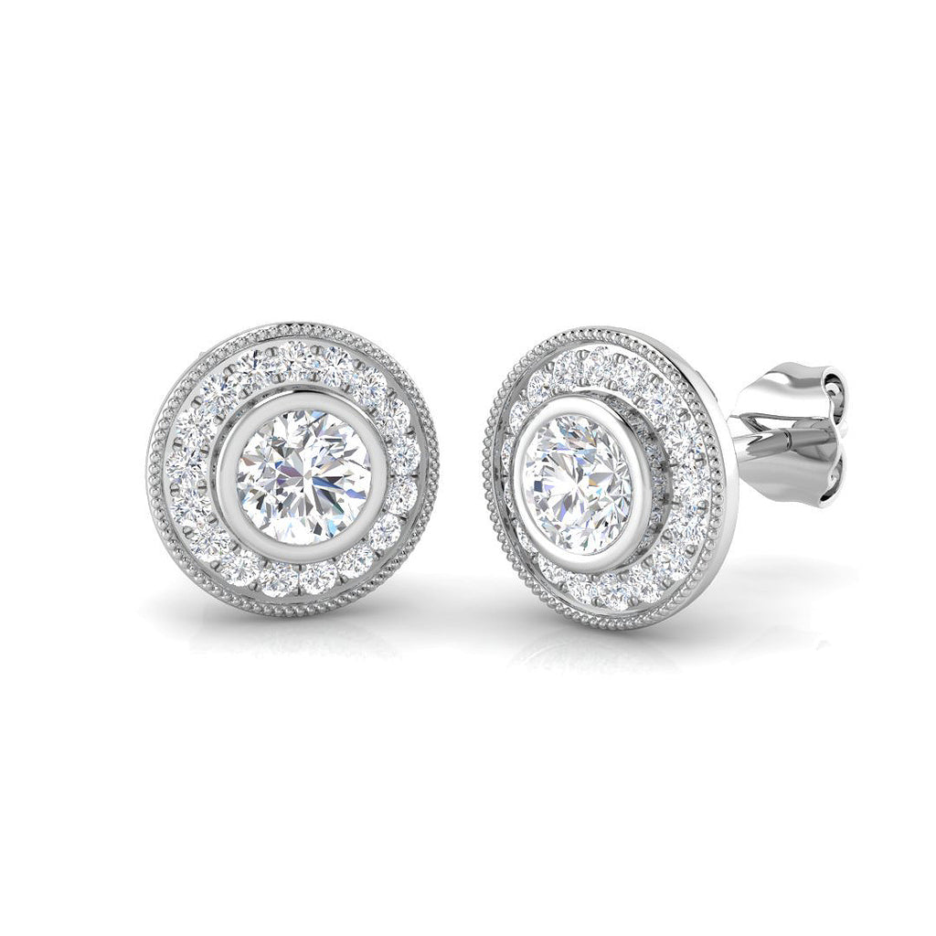 BJE0145 — Earrings - 9k White Gold