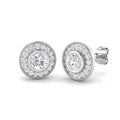 BJE0145 — Earrings - 9k White Gold