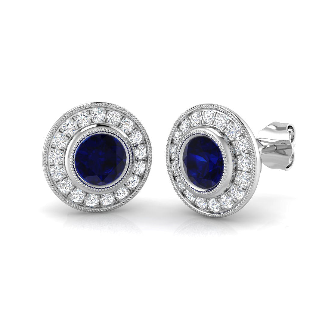 BJE0146 — Earrings - 9k White Gold