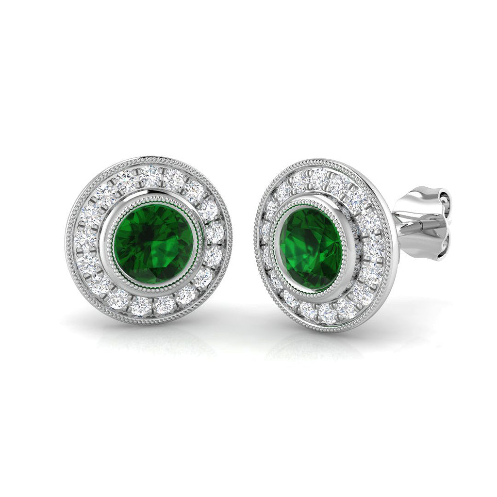BJE0146 — Earrings - 9k White Gold