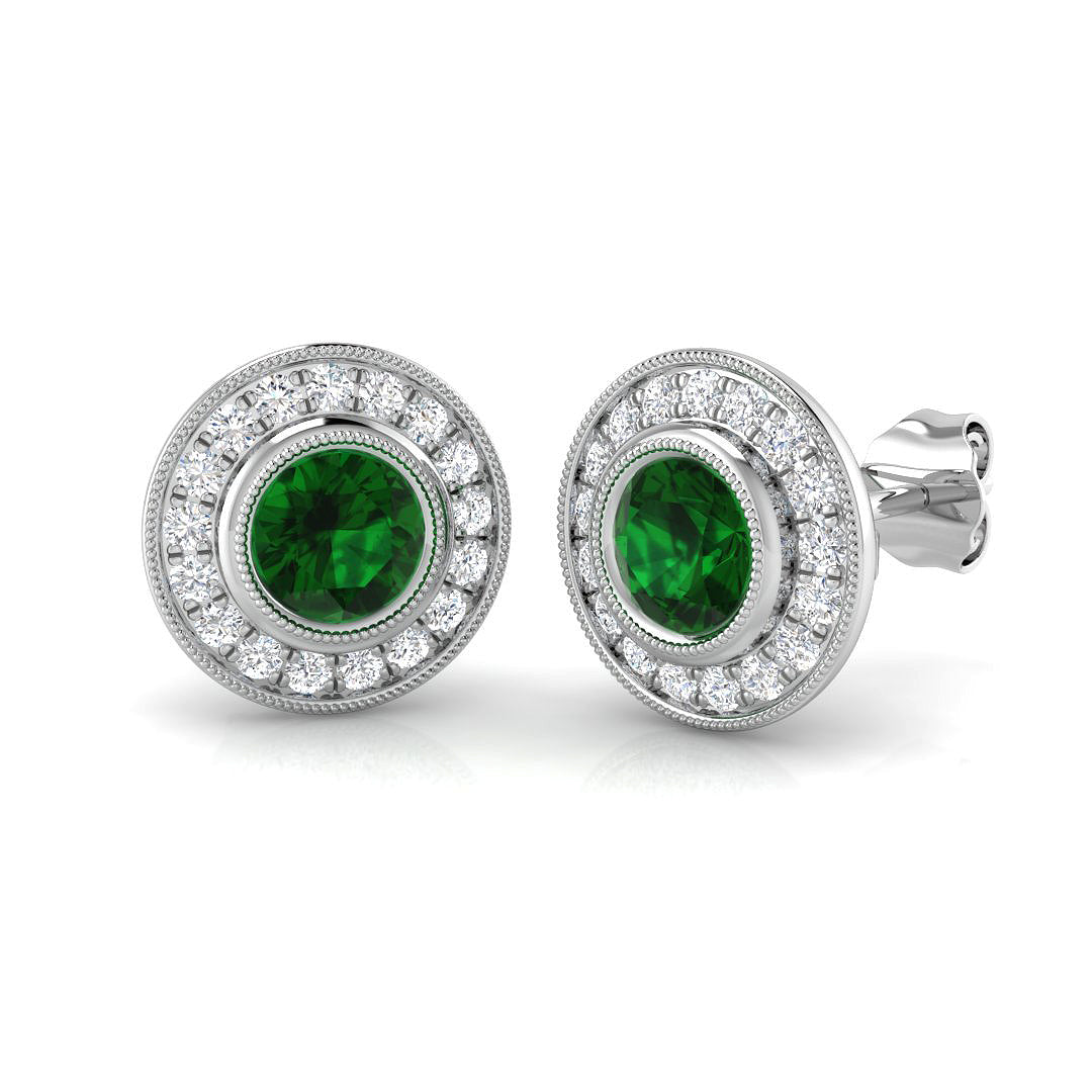 BJE0146 — Earrings - 9k White Gold