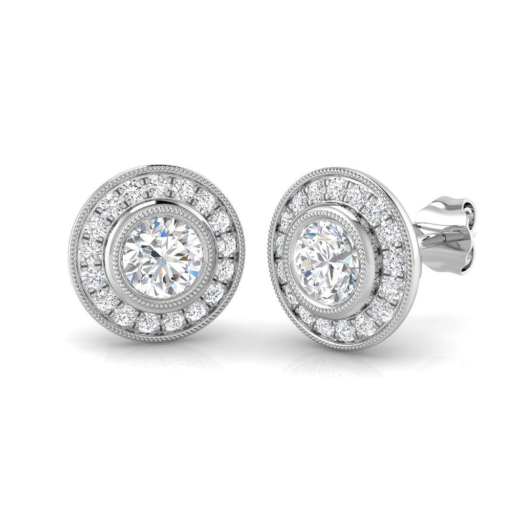 BJE0146 — Earrings - 9k White Gold