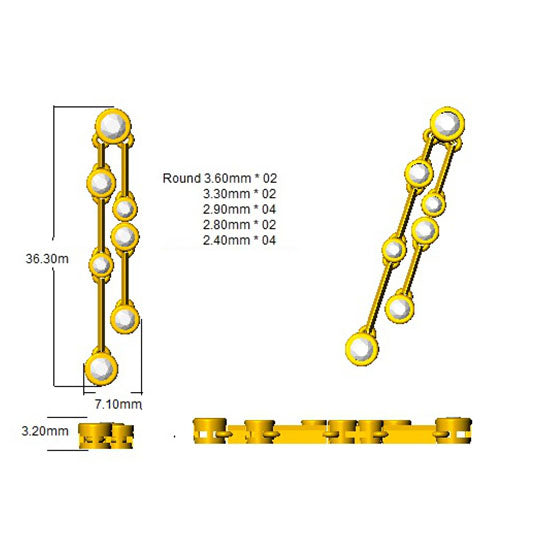 BJE0149 — Earrings - 9k Yellow Gold detail