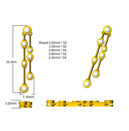 BJE0149 — Earrings - 9k Yellow Gold detail