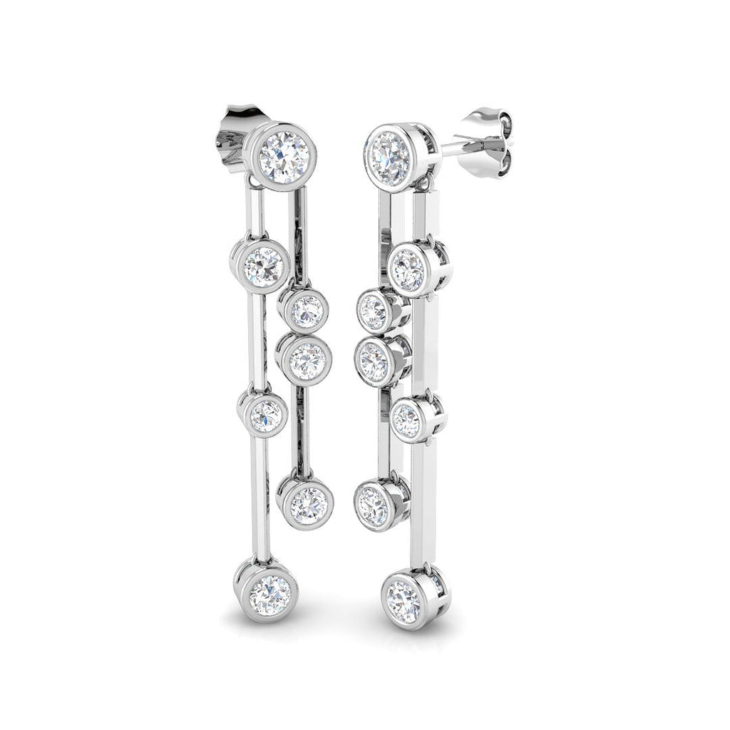 BJE0149 — Earrings - 9k White Gold