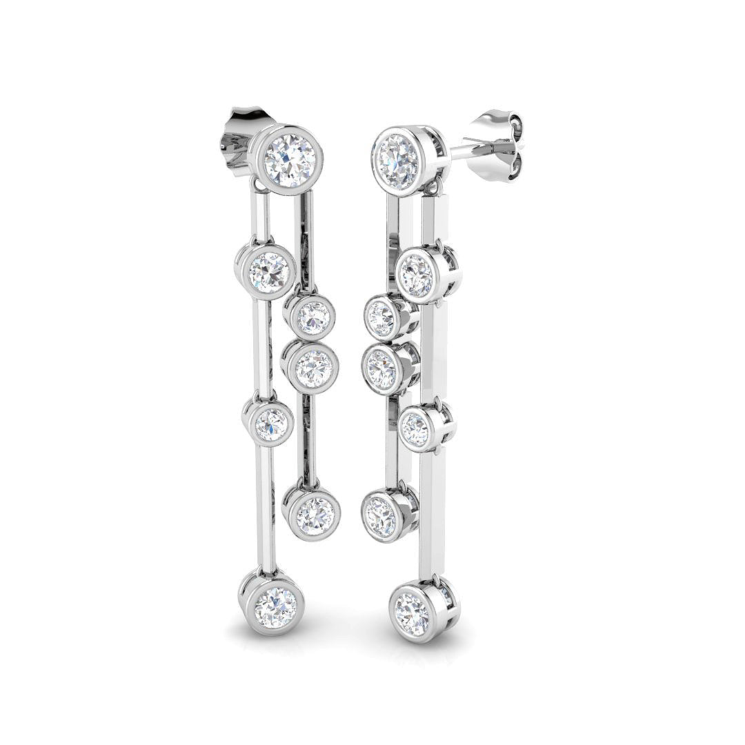 BJE0149 — Earrings - 9k White Gold