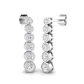 BJE0151 — Earrings - 9k White Gold
