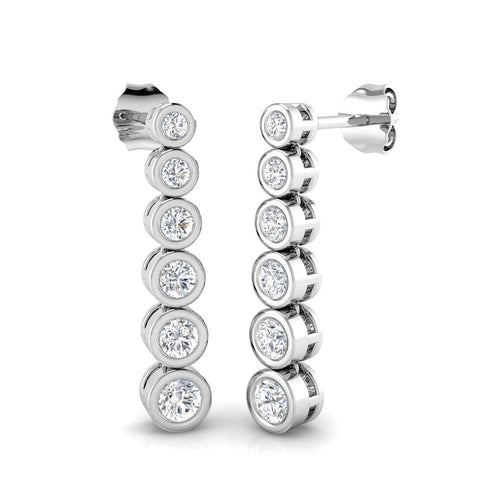 BJE0151 — Earrings - 9k White Gold