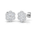 BJE0154 — Earrings - 9k White Gold