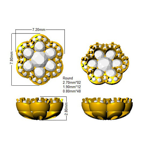 BJE0154 — Earrings - 9k Yellow Gold detail