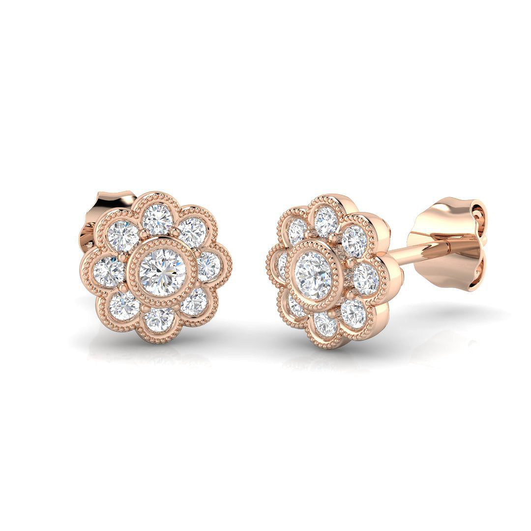 BJE0155 — Earrings - 9k Rose Gold