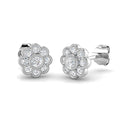 BJE0155 — Earrings - 9k White Gold