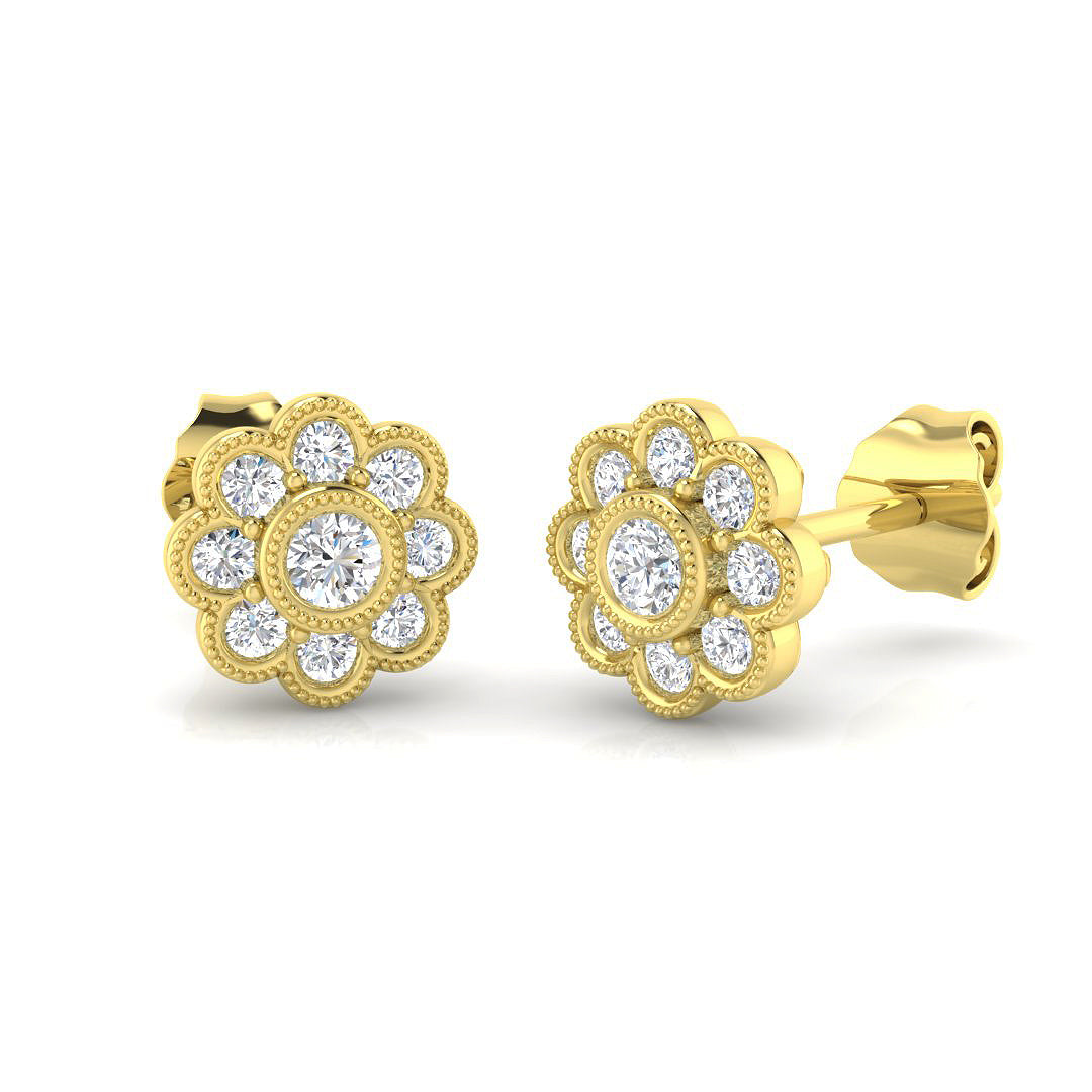 BJE0155 — Earrings - 9k Yellow Gold