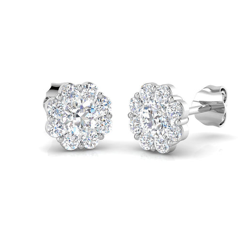 BJE0158 — Earrings - 9k White Gold
