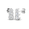 BJE0160 — Earrings - 9k White Gold