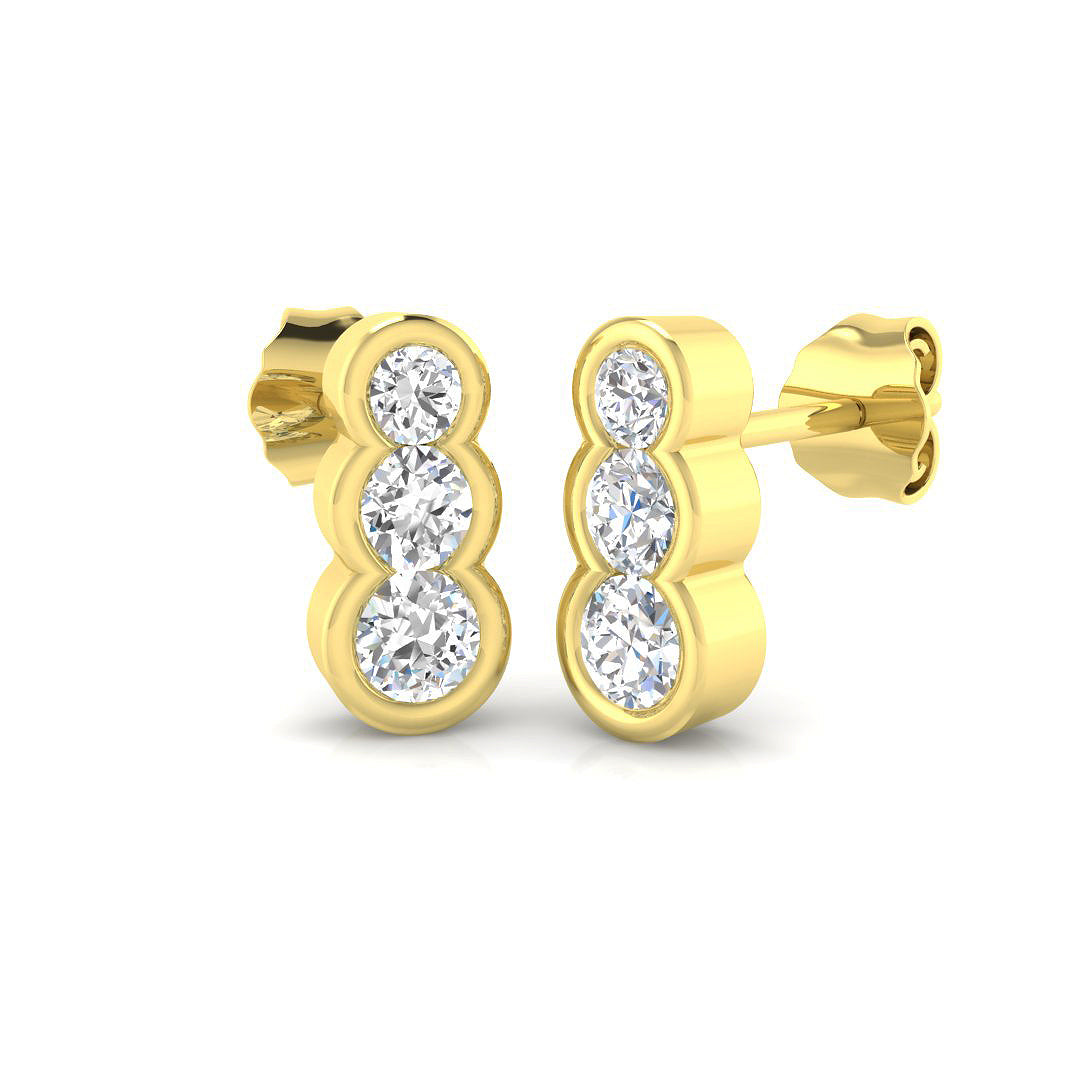 BJE0160 — Earrings - 9k Yellow Gold
