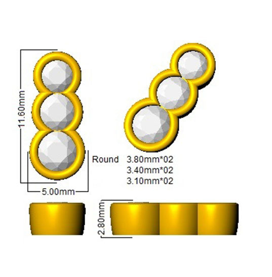 BJE0161 — Earrings - 9k Yellow Gold detail