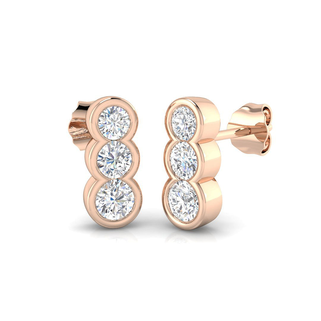 BJE0161 — Earrings - 9k Rose Gold