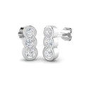 BJE0161 — Earrings - 9k White Gold