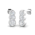 BJE0162 — Earrings - 9k White Gold