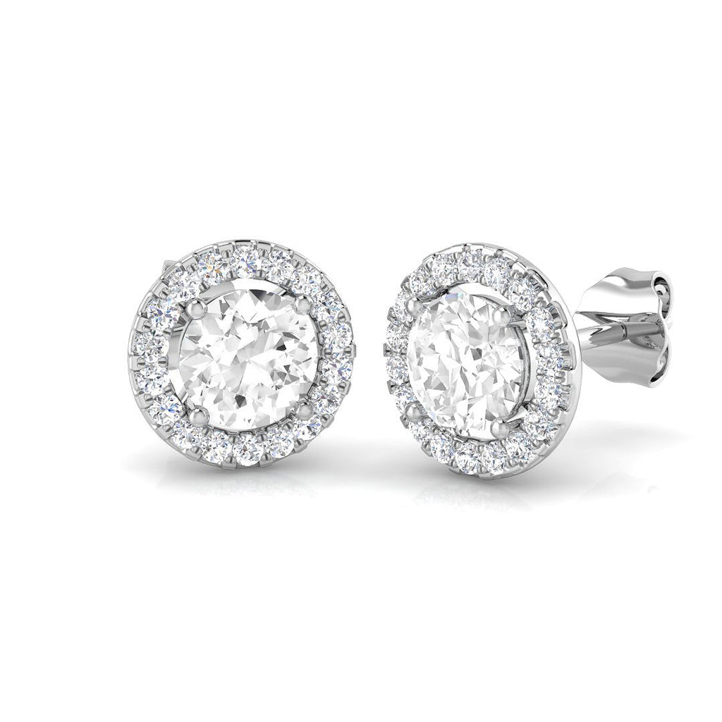 BJE0166 — Earrings - 9k White Gold