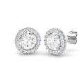 BJE0166 — Earrings - 9k White Gold