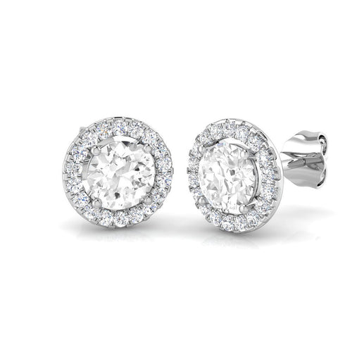 BJE0166 — Earrings - 9k White Gold