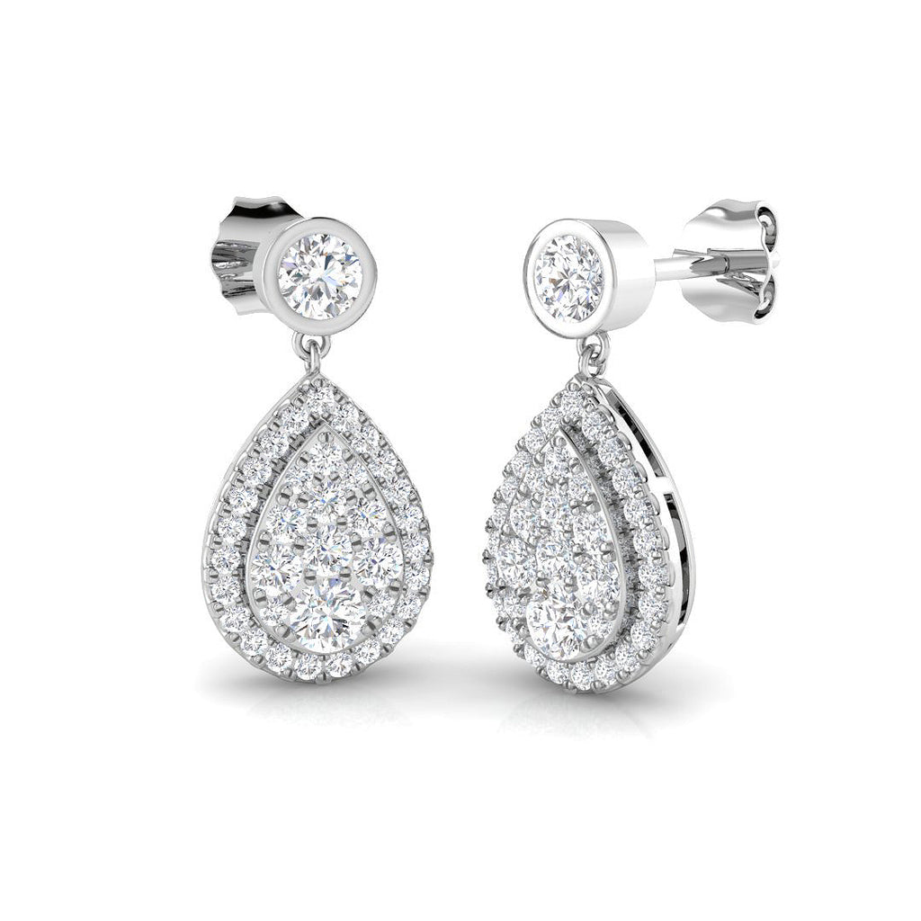 BJE0169 — Earrings - 9k White Gold