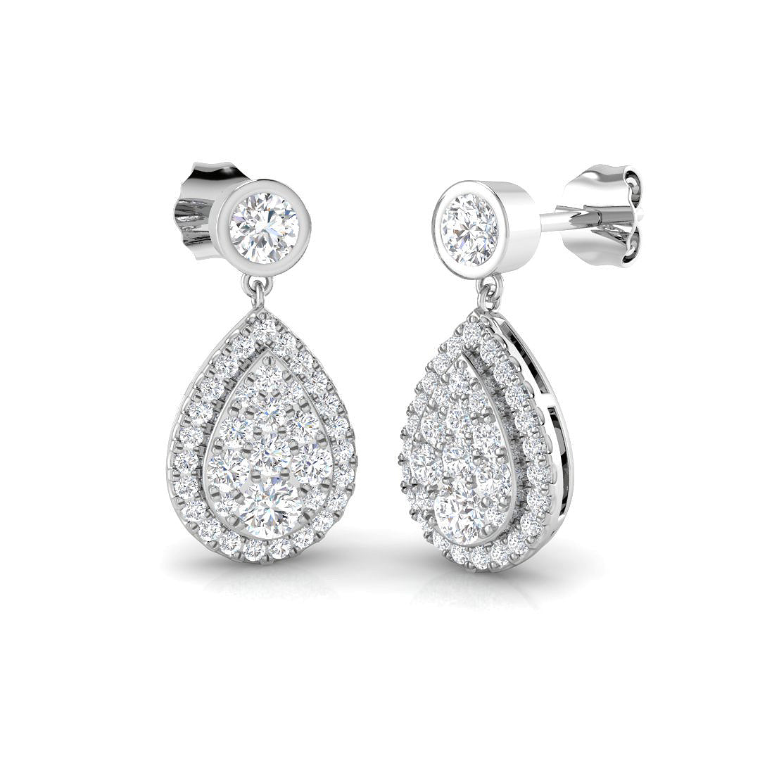 BJE0169 — Earrings - 9k White Gold