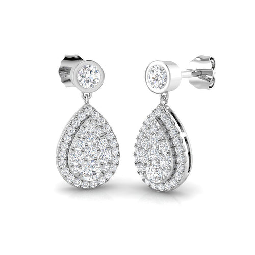 BJE0169 — Earrings - 9k White Gold