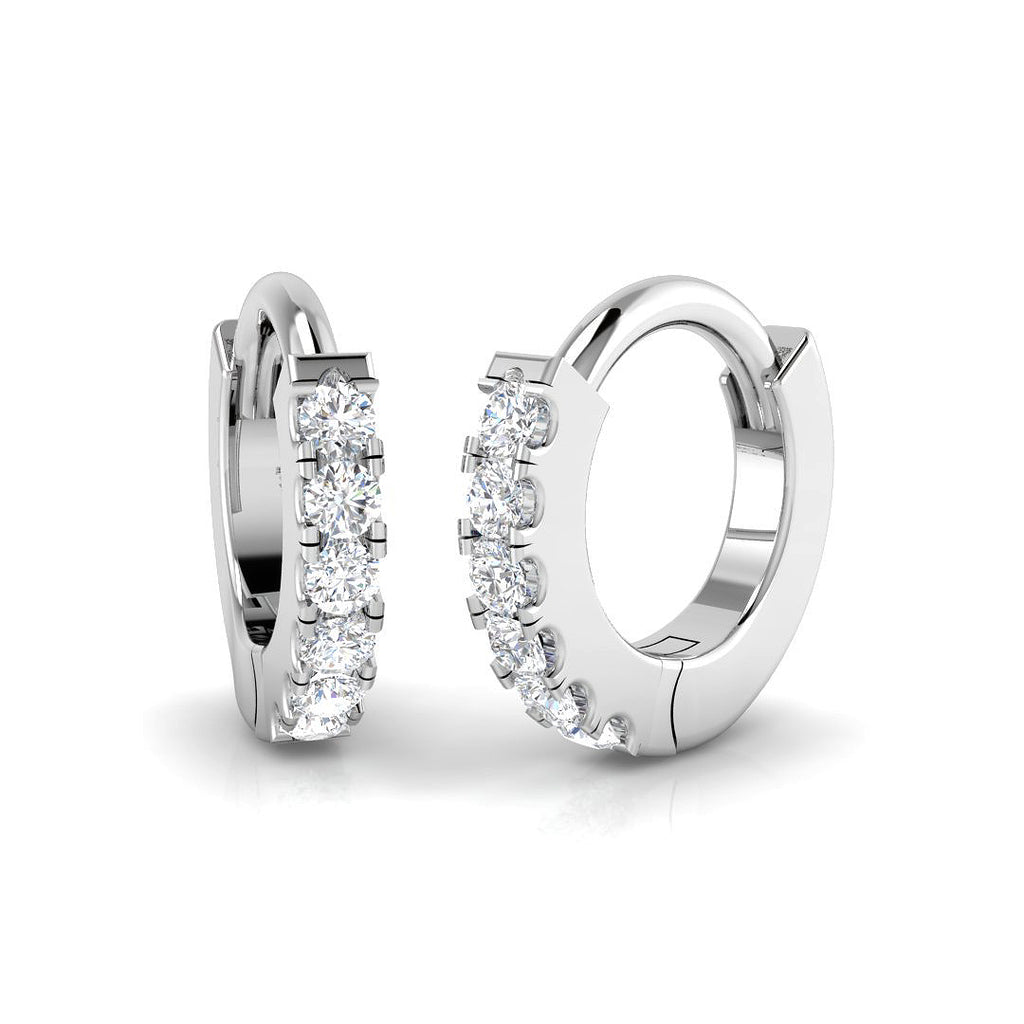 BJE0178 — Earrings - 9k White Gold